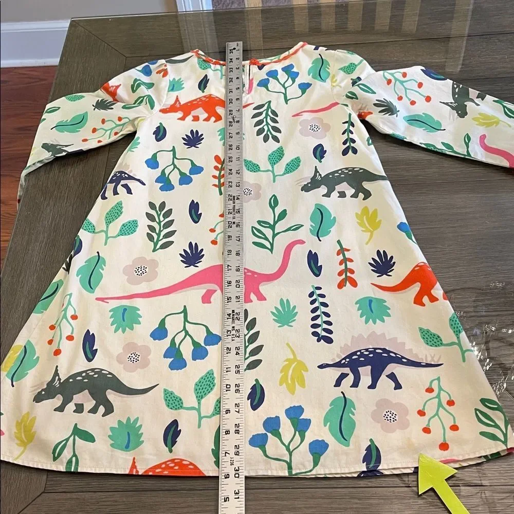 Mini Bowden Florasuarus Multicolored Dinosaur Dress Size 9-10 Y Dino Dress